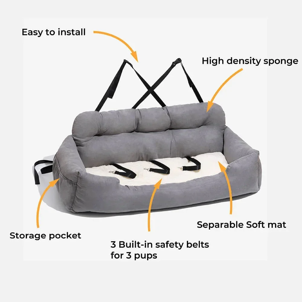 Removable Waterproof Dog Carrier Bag Travel Pet Car Seat Cover Folding Hammock for Cats Dogs Transportin Perro Autostoel - Image 5