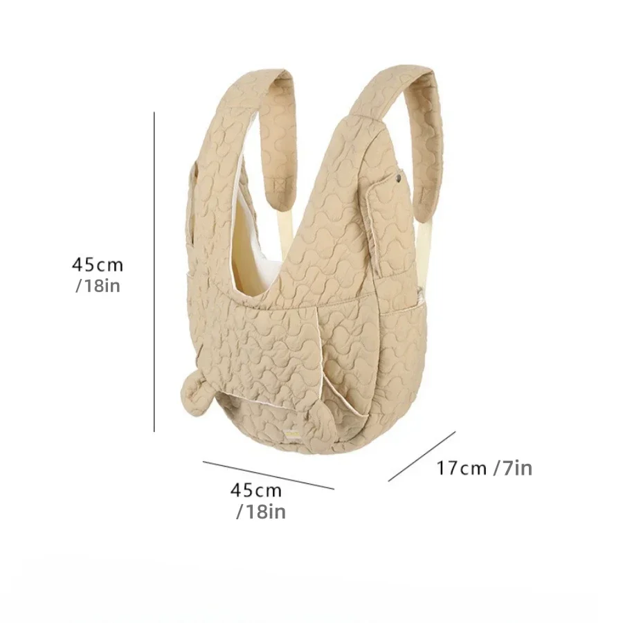 Dog Carrier Cat Backpack Extra Large Capacity Pet Chest Bag Dog and Cat Outdoor Bag Waterproof and Wind Resistant Portable - Image 6