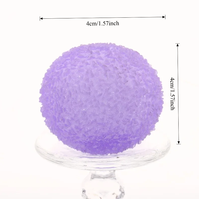 Ice Ball Maltose Squishy Toys Blue Mochi Sensory Fidgets Toy Simulated Transparent Anti Stress Slow-rebound Decompression Toy - Image 4