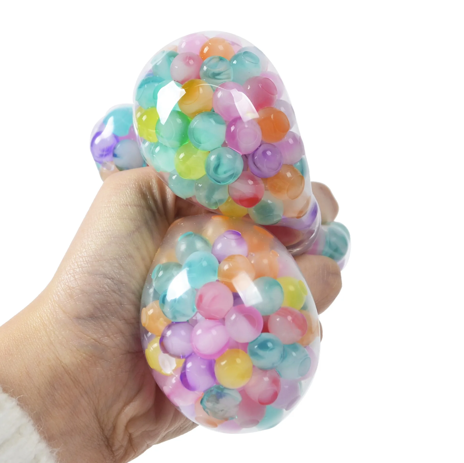 6cm Kids Exotic Pinch The Rainbow Bead Pressure Reducing Ball Vent Ball Decompression Toy TPR Pinch Le Grape Ball Adult Toys - Image 4