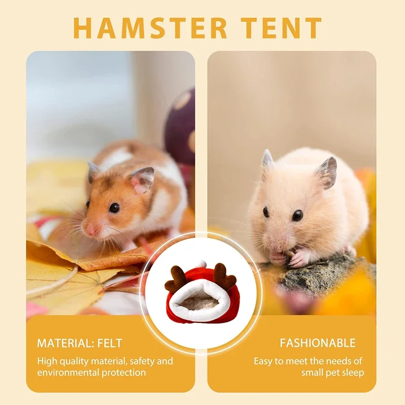 Hamster Cotton Nest Pet Warm Winter Supplies Winter Sleeping Bag House Small Fossa Gold Silk Bear House Mouse Nest Sleeping Bag - Image 6