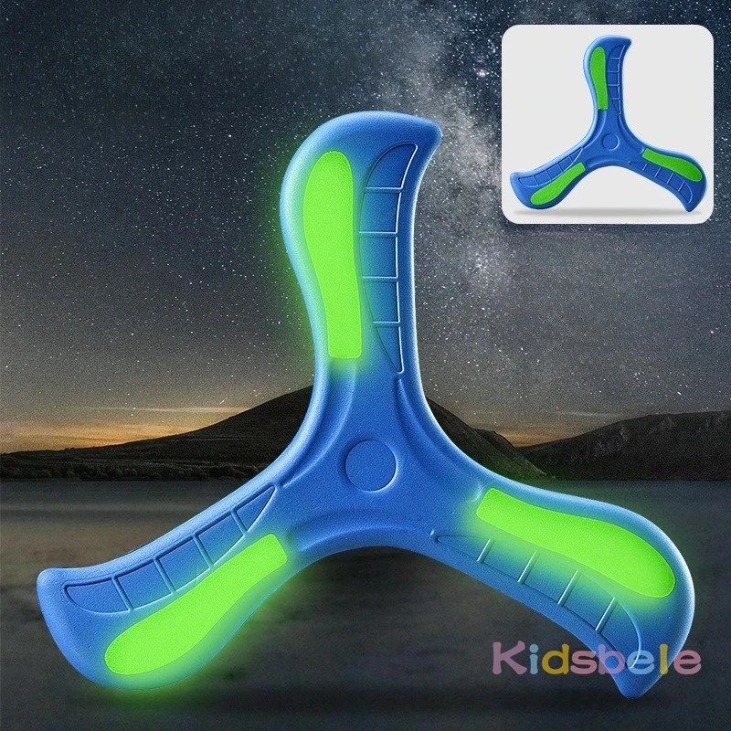 3-Pack LED Light-Up Soft Boomerang Night Glow Flying Toy Night Light Fun Outdoor Sports For Kids & Adult Toy For Playing in Park - Image 5