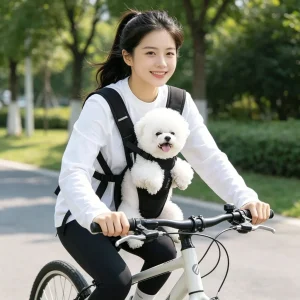 Pet Dogs Carrier Backpack Cat Carrier Portable Outdoor Dog Cat Carrier Chest Strap Outdoor Adjustable Hands Free Dog Backpack