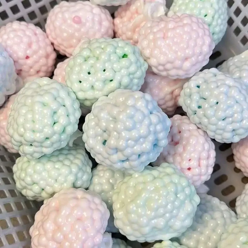Shapeable Vacuum Squishies Sand Ball Grape Stress Ball Stress Relief Noisy Ball Desktop Squeezing Soothing Toy Birthday Gift