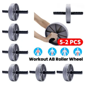 15MM Workout AB Roller Wheel Non-slip Abdominal Wheel No Noise Exercise Wheel Abdominal Exerciser for Home Gym Strength Workouts