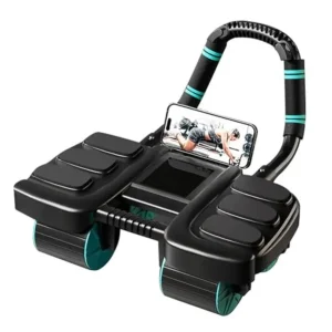 2025 New Automatic Rebound Ab Roller Wheel with Elbow Support 4-Wheel Design Core Exercise Equipment for Home Gym Abdominal Wor