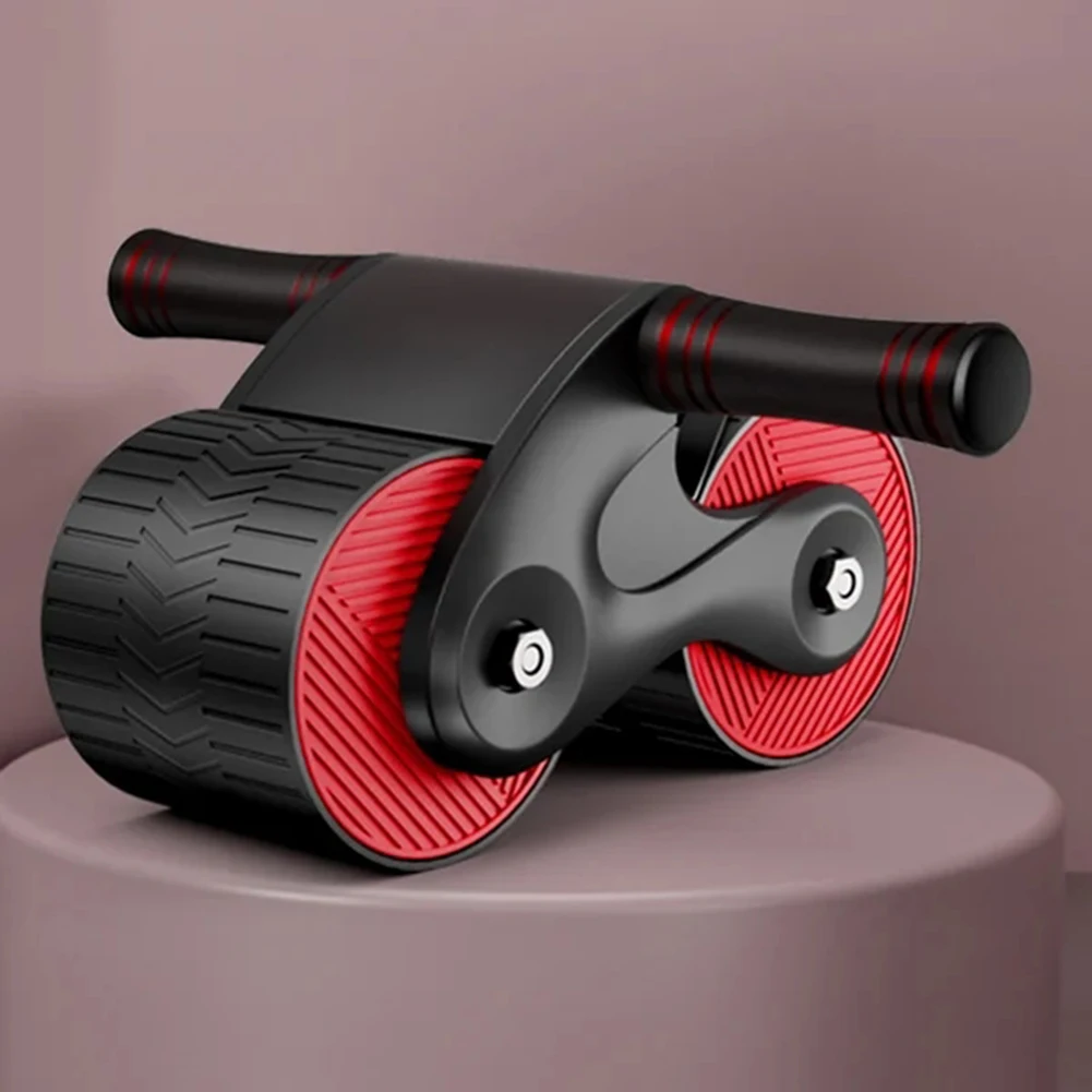 Abdominal Wheel Exerciser Dual Wheel Design Abdominal Fitness Wheel Automatic Rebound Anti-Slip for Bodybuilding Training - Image 3