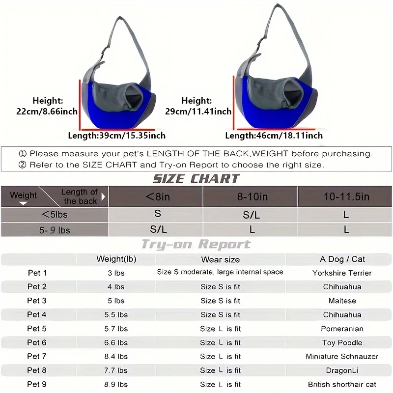1Pc Dog out backpack,Dog Sling Carrier Breathable Mesh Travel Crossbody Bag For Puppy Cat Hiking Camping - Image 5