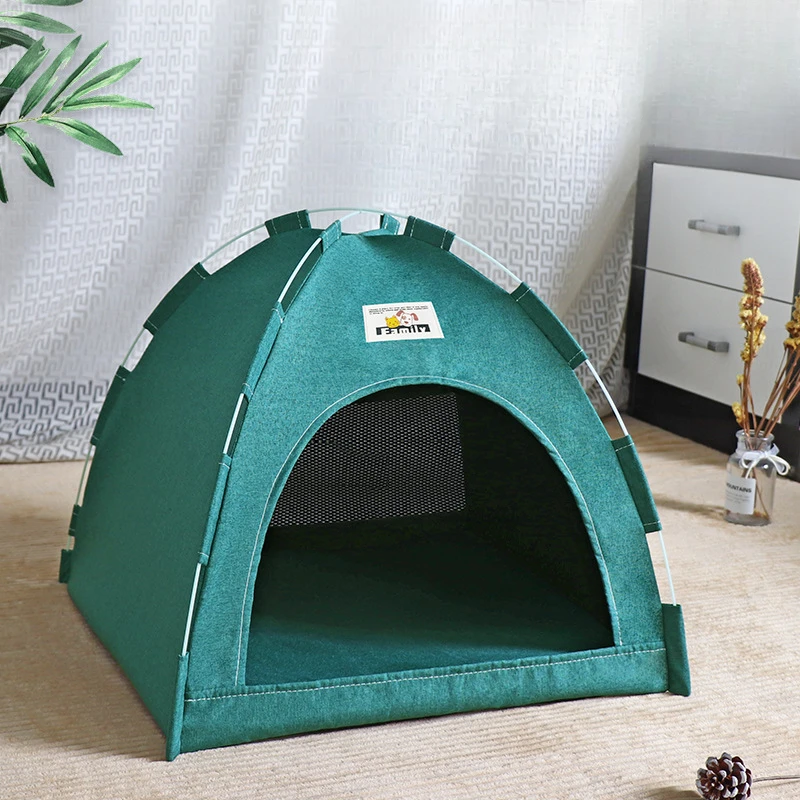 Foldable Cat House Pet Tent Four Seasons Universal Cat and Dog Pet Nest Summer Cool Mat Outdoor Portable Foldable Breathable - Image 2