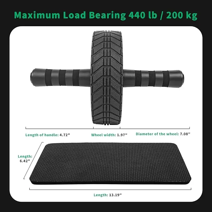 Ab Roller Wheel - Equipment for Abdominal & Core Strength Training, Home Gym Fitness Equipment, Exercise Wheel for Men Women - Image 5