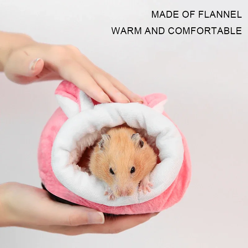 Hamster Cotton Nest Pet Warm Winter Supplies Winter Sleeping Bag House Small Fossa Gold Silk Bear House Mouse Nest Sleeping Bag - Image 5