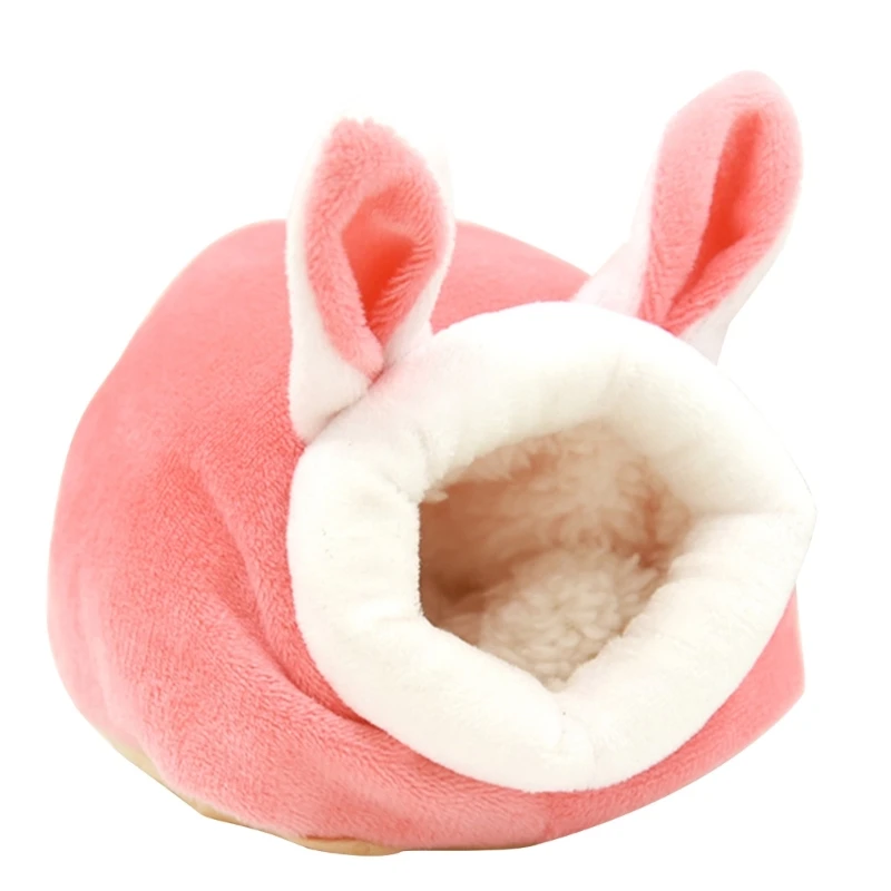Windproof Hamster Nest Hamster House Glider Guinea Pigs Bunny Winter Plushy Nest - Image 4