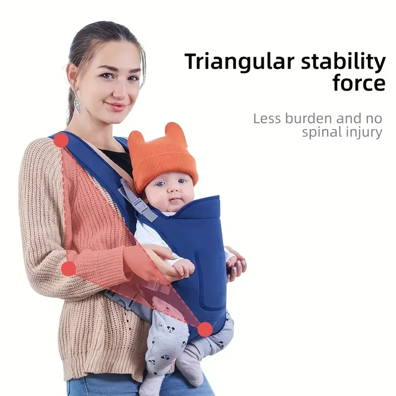 Baby Carrier Sling Versatile For All Seasons Multifunctional Shoulder Baby Carrier Four Carrying Methods Front And Back - Image 3