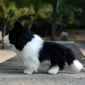 Border Collie Plush Toy Dog 11.8 Inch Kids Plush Toy Perfect Gift for Boys and Girls
