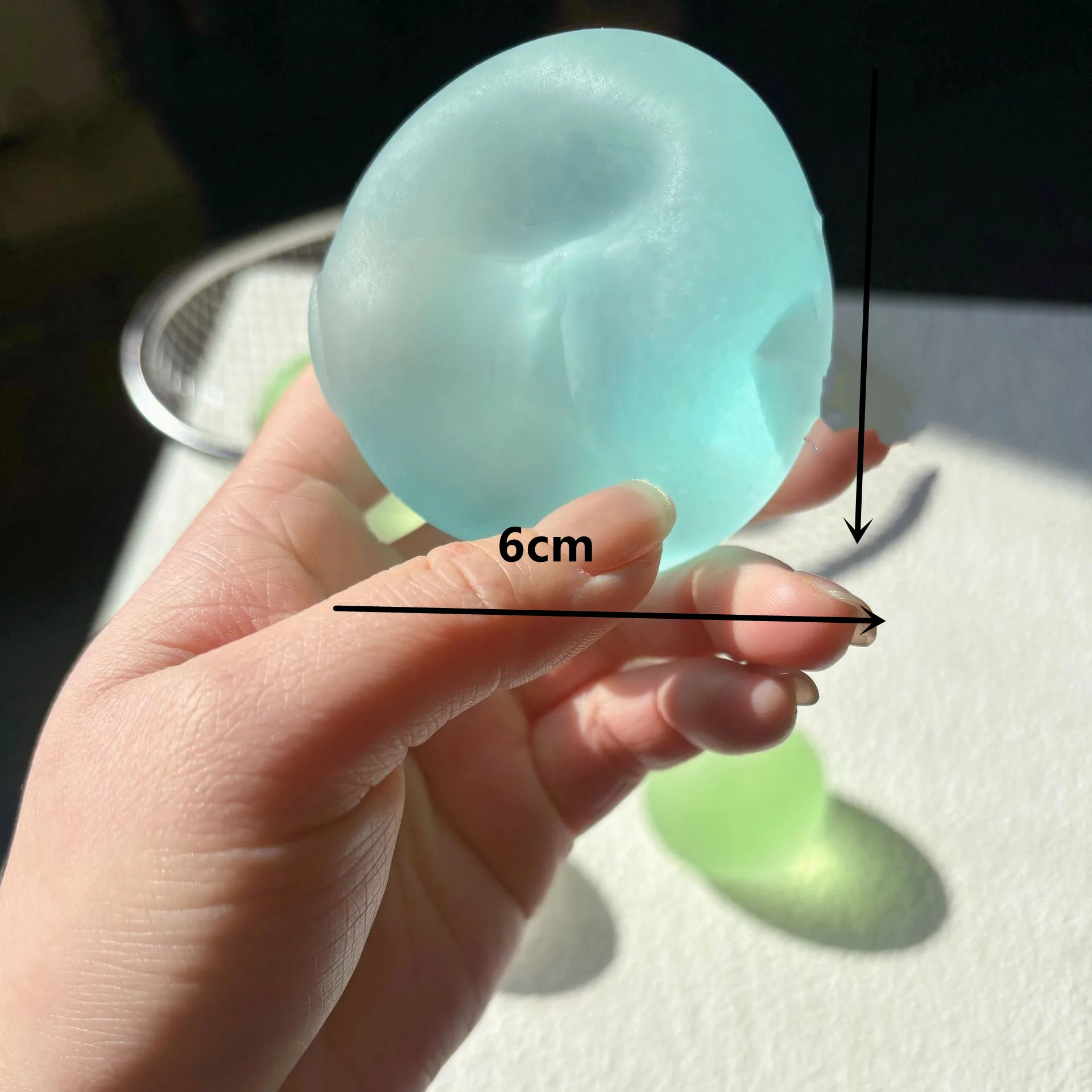 Blue Maltose Squishy Toys Anti Stress Sensory Fidgets Toy Soft Simulated Transparent Blue Maltose Slow-rebound Decompression Toy - Image 6